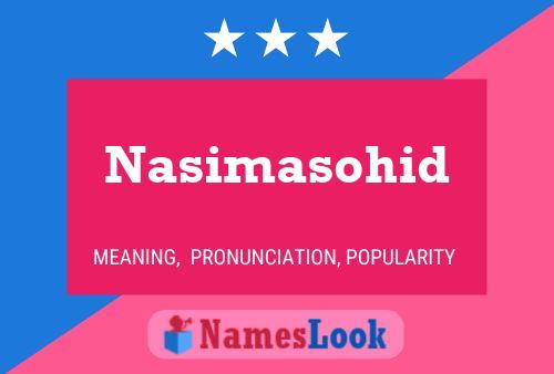 Nasimasohid Name Poster