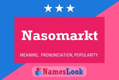 Nasomarkt Name Poster