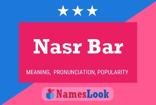 Nasr Bar Name Poster