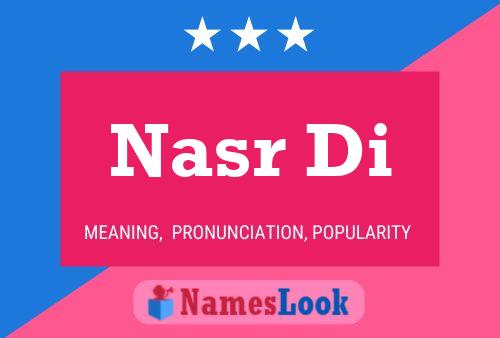 Nasr Di Name Poster