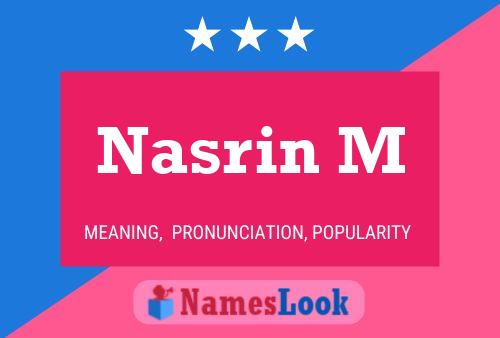 Nasrin M Name Poster