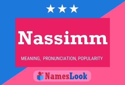 Nassimm Name Poster