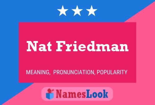 Nat Friedman Name Poster