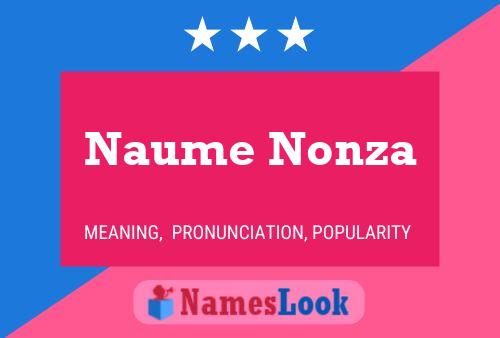 Naume Nonza Name Poster