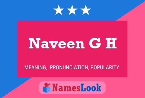 Naveen G H Name Poster