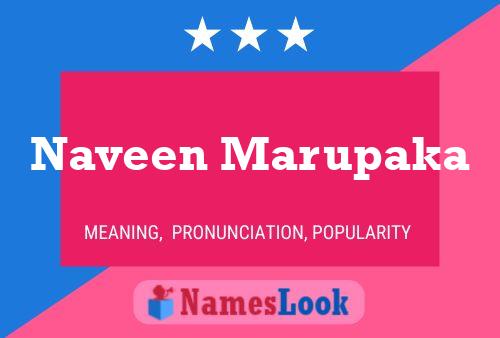 Naveen Marupaka Name Poster