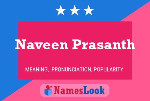 Naveen Prasanth Name Poster