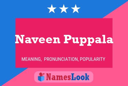 Naveen Puppala Name Poster