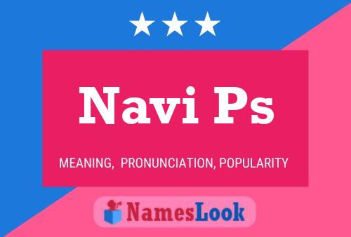 Navi Ps Name Poster