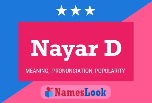 Nayar D Name Poster