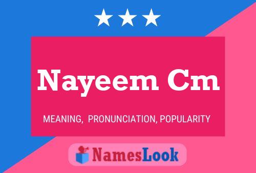 Nayeem Cm Name Poster