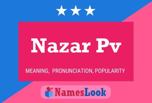 Nazar Pv Name Poster