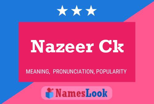 Nazeer Ck Name Poster