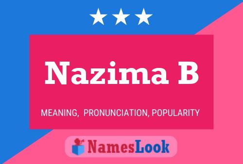 Nazima B Name Poster