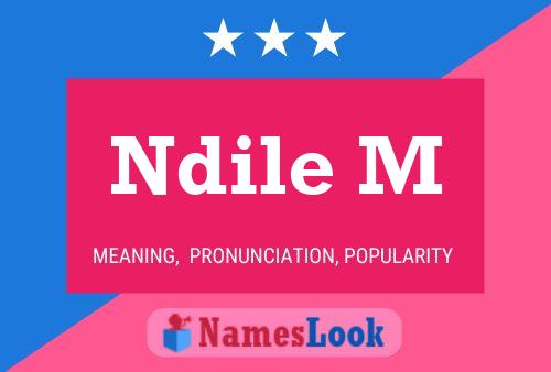 Ndile M Name Poster