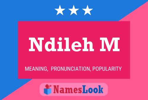 Ndileh M Name Poster