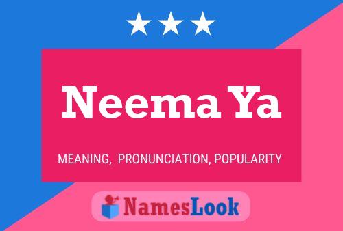 Neema Ya Name Poster