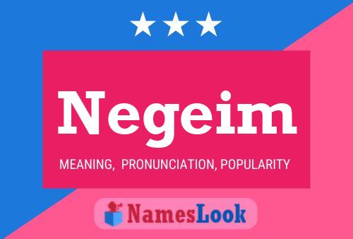 Negeim Name Poster