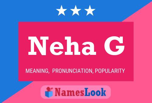 Neha G Name Poster