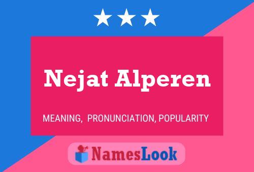 Nejat Alperen Name Poster