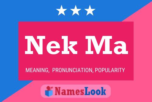 Nek Ma Name Poster