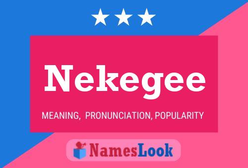 Nekegee Name Poster