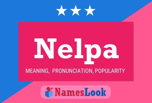 Nelpa Name Poster