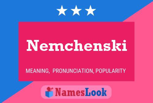 Nemchenski Name Poster