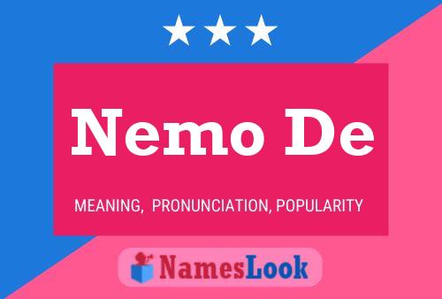 Nemo De Name Poster