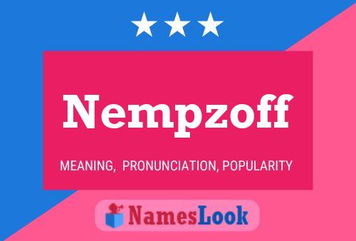 Nempzoff Name Poster