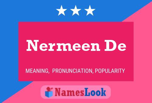 Nermeen De Name Poster