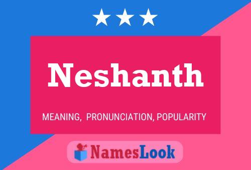 Neshanth Name Poster