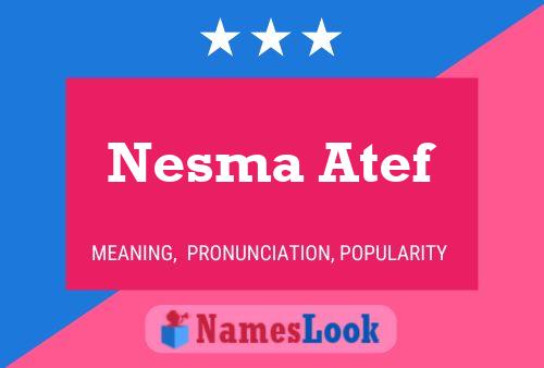 Nesma Atef Name Poster