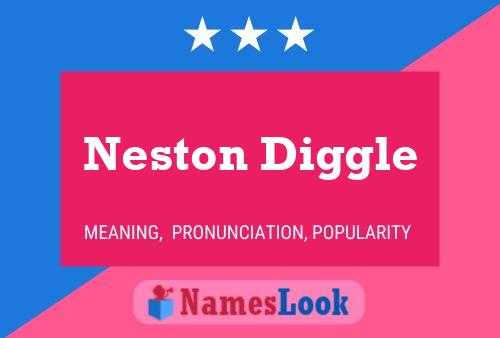 Neston Diggle Name Poster