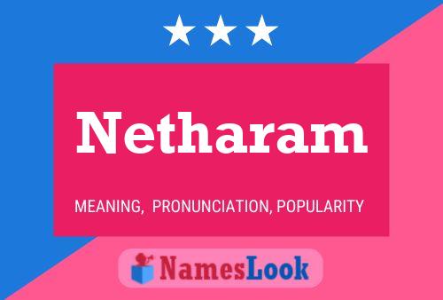 Netharam Name Poster