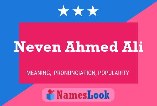 Neven Ahmed Ali Name Poster