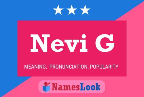 Nevi G Name Poster