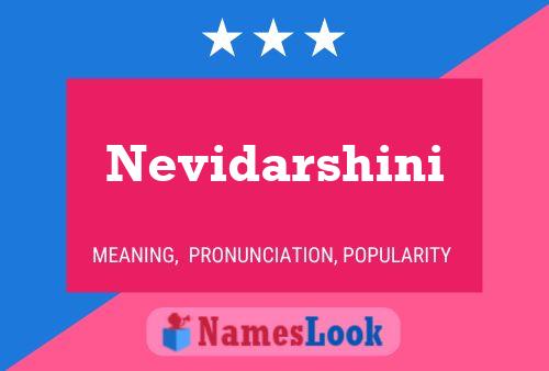 Nevidarshini Name Poster