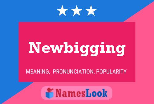 Newbigging Name Poster