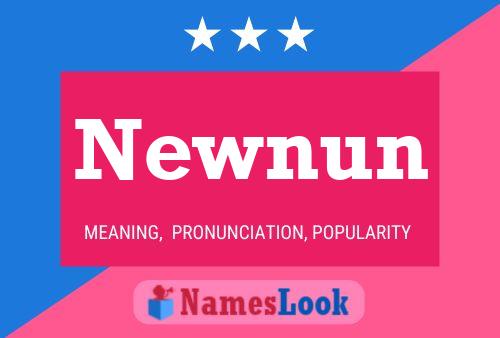 Newnun Name Poster