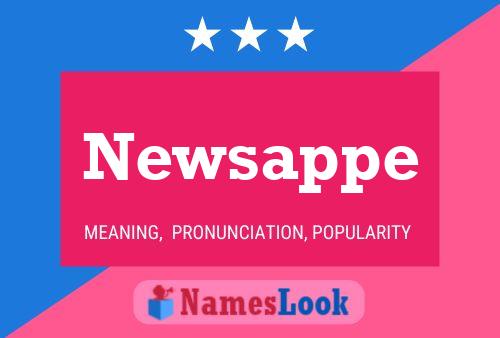 Newsappe Name Poster