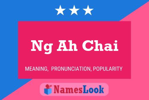 Ng Ah Chai Name Poster