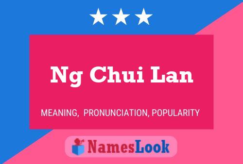 Ng Chui Lan Name Poster