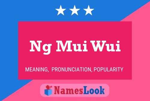 Ng Mui Wui Name Poster