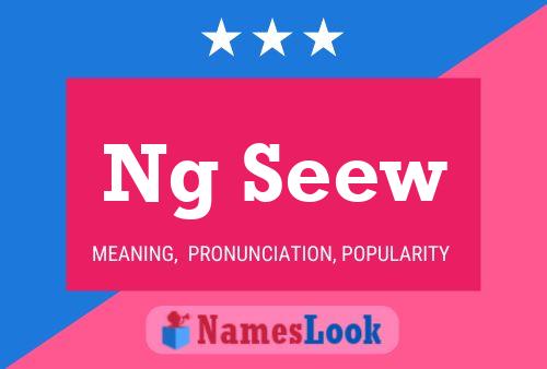 Ng Seew Name Poster