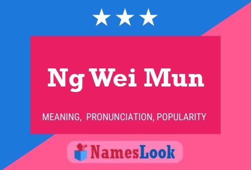 Ng Wei Mun Name Poster