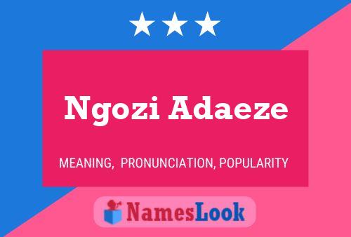 Ngozi Adaeze Name Poster