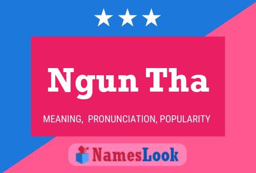 Ngun Tha Name Poster