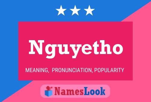 Nguyetho Name Poster