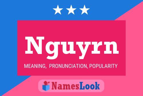 Nguyrn Name Poster